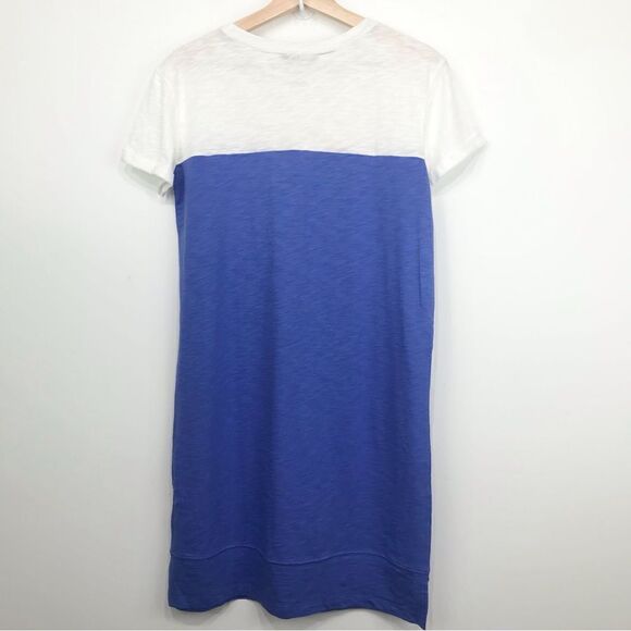 Nicole Miller New York NEW Blue White Color block Jersey Knit Dress - Picture 7 of 12